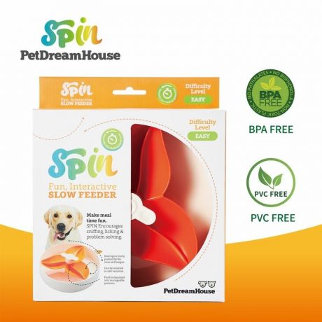 PetDreamHouse PetDreamHouse Spin Interactive Feeder Bougainvillea Orange Easy Интерактивная Система Кормления Спин - Бугенвиллея, оранжевая - 5,7 л
