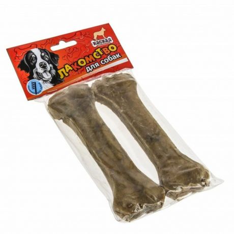 Каскад Каскад лакомство для собак средних и крупных пород, кость из жил - 18 см, 2 шт в уп