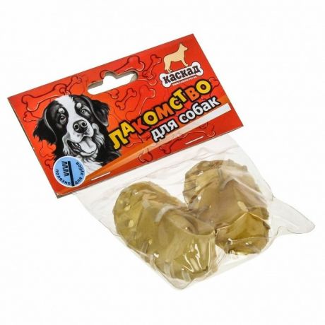 Каскад Каскад лакомство для собак мелких и средних пород, башмак из жил - 8 см, 2 шт в уп