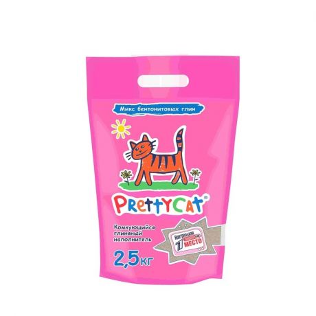 Pretty Cat PrettyCat наполнитель комкующийся для кошачьих туалетов Euro Mix - 2,5 кг