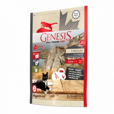 GENESIS Genesis Pure Canada My Gentle Hill Urinary для взрослых кошек, склонных к проблемам мочеполовой системы с кабаном, фазаном и курицей