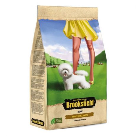 Brooksfield Brooksfield Adult Dog Small Breed полнорационный сухой корм для собак мелких пород, с уткой и рисом