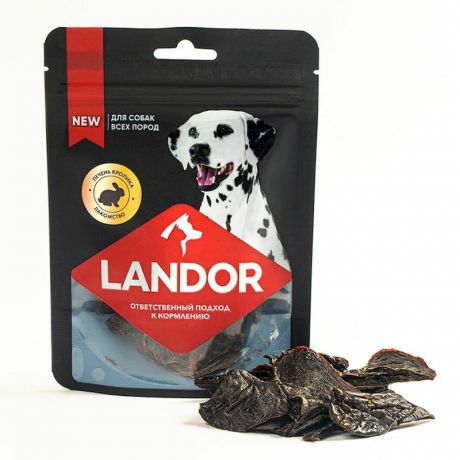 LANDOR Landor лакомство для взрослых собак всех пород, с печенью кролика - 40 г