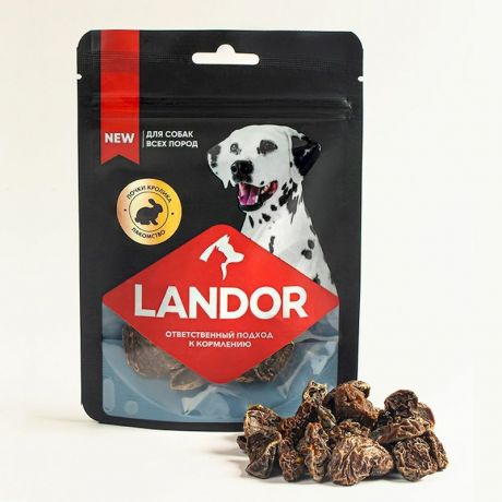 LANDOR Landor лакомство для взрослых собак всех пород, с почками кролика - 40 г
