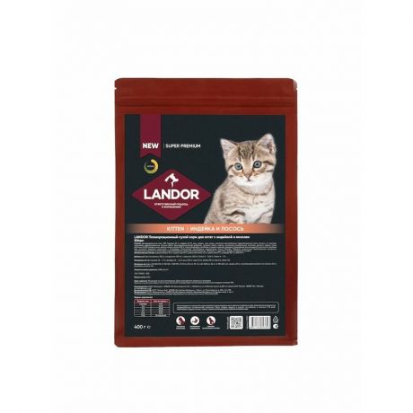 LANDOR Landor сухой корм для котят, с индейкой и лососем - 400 г