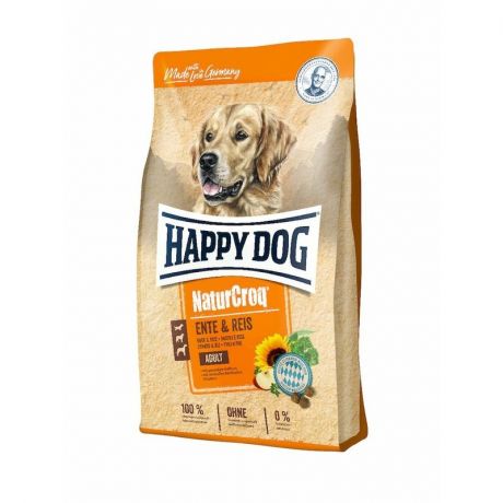 HAPPY DOG Happy Dog NaturCroq Duck & Rice полнорационный сухой корм для собак, с уткой и рисом - 12 кг