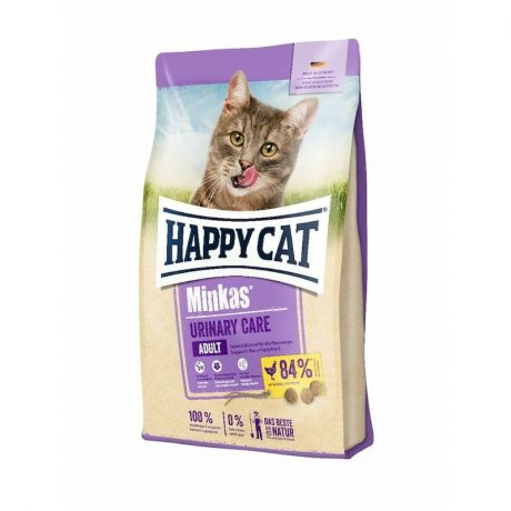 HAPPY CAT Happy Cat Minkas Urinary Care полнорационный сухой корм для кошек, для профилактики МКБ, с птицей - 1,5 кг