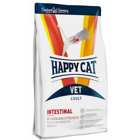 HAPPY CAT Happy Cat Vet Diet Intestinal полнорационный сухой корм для кошек с чувстительным пищеварением, диетический - 1 кг