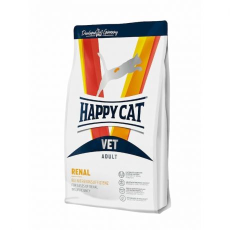 HAPPY CAT Happy Cat Vet Diet Renal полнорационный сухой корм для кошек при заболеваниях почек, диетический - 4 кг