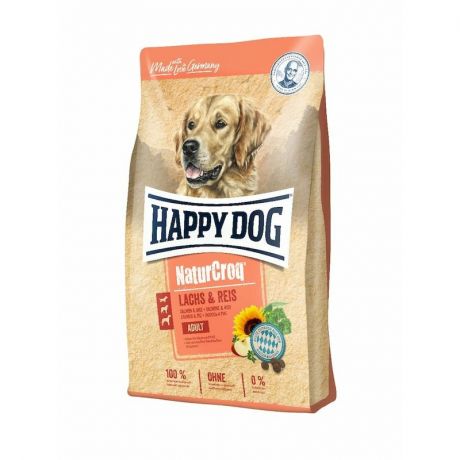 HAPPY DOG Happy Dog NaturCroq Salmon & Rice полнорационный сухой корм для собак, с лососем и рисом - 11 кг