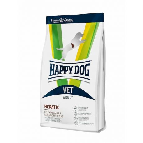 HAPPY DOG Happy Dog Vet Diet Hepatic полнорационный сухой корм для собак при заболеваниях печени, диетический - 1 кг