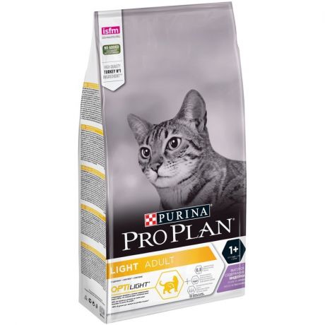 PRO PLAN Pro Plan Light Adult сухой корм для кошек с избыточным весом, с высоким содержанием индейки
