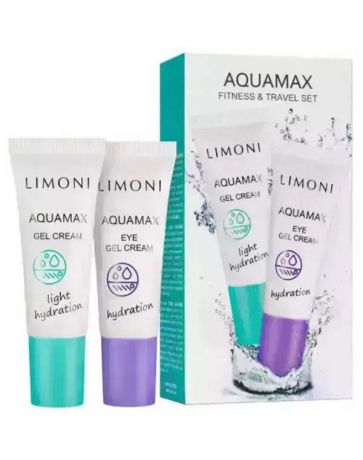 Набор Fitness & Travel Set (Aquamax Gel Cream 25ml+Aquamax Eye Gel Cream 25ml), LIMONI