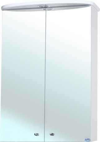 Зеркальный шкаф 52х74 см белый глянец Bellezza Мимоза 4613006000002