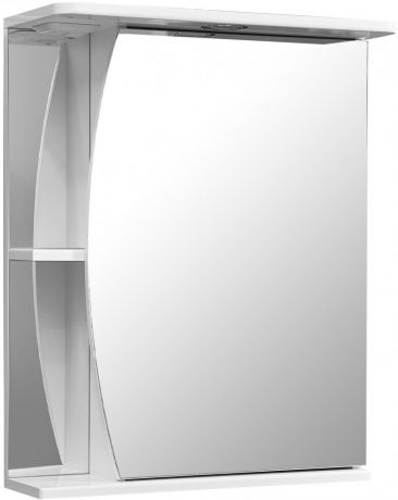 Зеркальный шкаф 55х70 см белый глянец/белый матовый R Stella Polar Лана SP-00000044