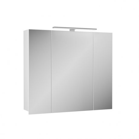 Зеркальный шкаф 80х70,3 см белый матовый Diborg Lande 77.2105