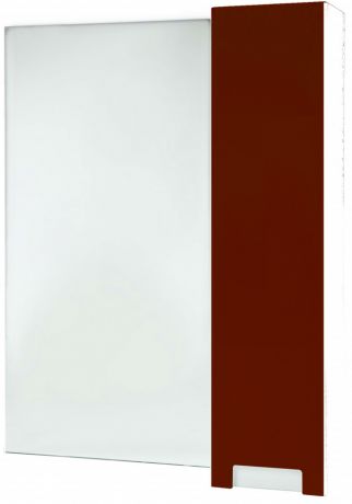 Зеркальный шкаф 58х80 см красный глянец/белый глянец R Bellezza Пегас 4610409001032