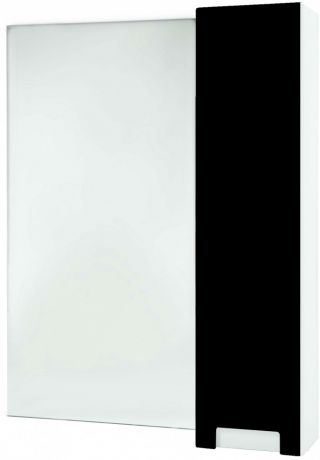 Зеркальный шкаф 58х80 см черный глянец/белый глянец R Bellezza Пегас 4610409001049