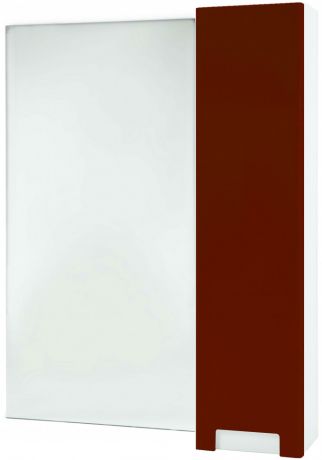 Зеркальный шкаф 68х80 см красный глянец/белый глянец R Bellezza Пегас 4610411001037