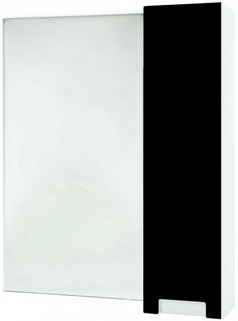 Зеркальный шкаф 78х80 см черный глянец/белый глянец R Bellezza Пегас 4610413001042
