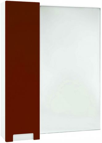 Зеркальный шкаф 78х80 см красный глянец/белый глянец L Bellezza Пегас 4610413002032