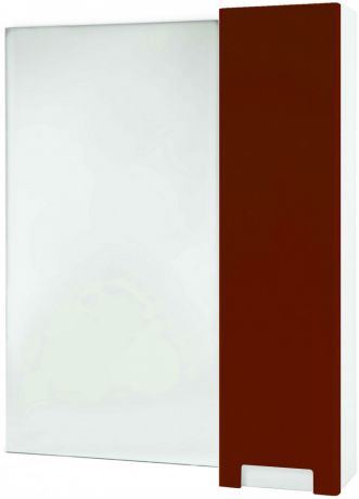 Зеркальный шкаф 78х80 см красный глянец/белый глянец R Bellezza Пегас 4610413001035