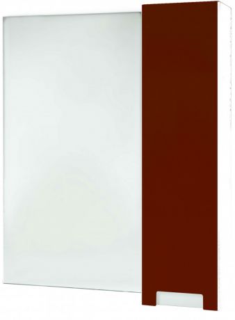 Зеркальный шкаф 88х80 см красный глянец/белый глянец R Bellezza Пегас 4610415001033