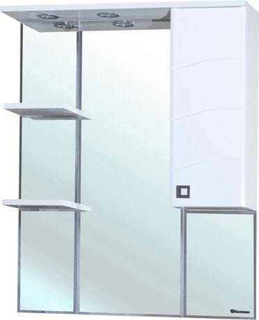 Зеркальный шкаф 72,5х100,1 см белый глянец R Bellezza Джулия 4611212001011