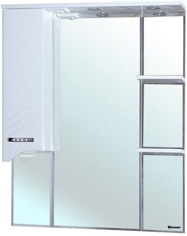 Зеркальный шкаф 72,5х100,1 см белый глянец L Bellezza Дрея 4611312002017