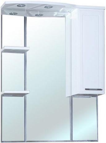 Зеркальный шкаф 78х100 см белый глянец R Bellezza Коралл 4612014001018