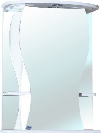 Зеркальный шкаф 55х72 см белый глянец R Bellezza Карина 4611808001012