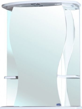 Зеркальный шкаф 55х72 см белый глянец L Bellezza Карина 4611808002019