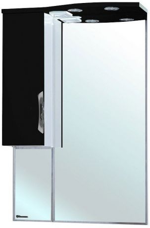 Зеркальный шкаф 65х100 см черный глянец/белый глянец L Bellezza Лагуна 4612110002049