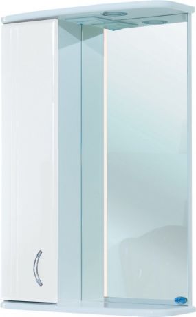 Зеркальный шкаф 55х72 см белый глянец L Bellezza Астра 4614908002019