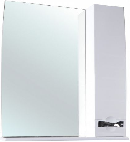 Зеркальный шкаф 80х87 см белый глянец R Bellezza Абрис 4619713001011