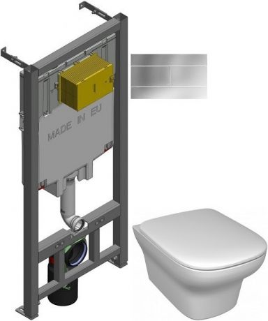 Комплект подвесной унитаз Jacob Delafon Vox EDM102-00 + E20142-00 + система инсталляции Jacob Delafon E29025-NF + E4316-CP