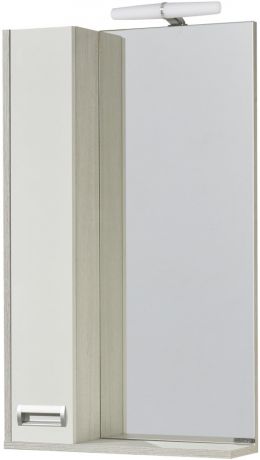 Зеркальный шкаф 50х85 см белый глянец/дуб сомерсет L Акватон Бекка 1A214502BAC20