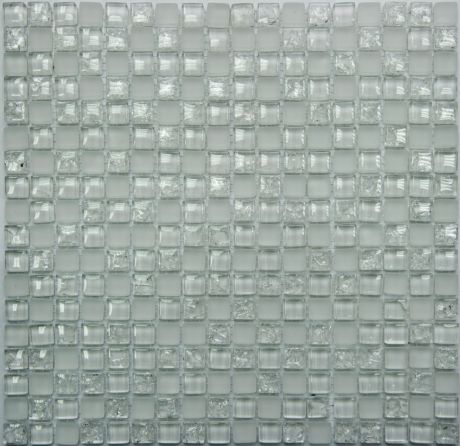 Стеклянная плитка мозаика S-836 стекло (1,5*1,5*8) 30,5*30,5