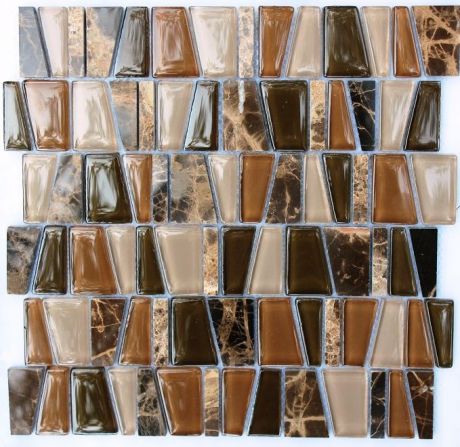 Мозаика S-849 стекло камень (2,0*4,0*8)30,5*30,5