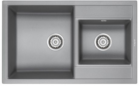 Кухонная мойка Paulmark Tandem серый металлик PM238250-GRM