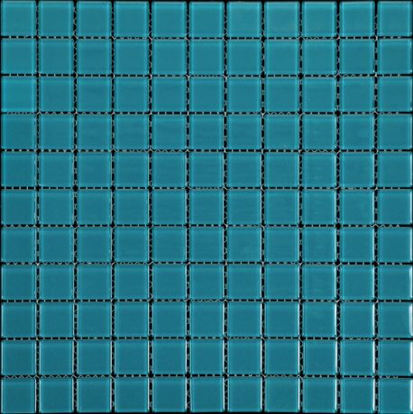 Мозаика Natural Color palette A-102 (B-102) Стекло аквамарин, поверхность глянцевая 300х300