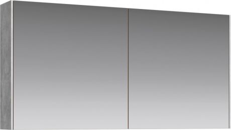 Зеркальный шкаф 120х60 см бетон светлый Aqwella 5 Stars Mobi MOB0412/MOB0717BS/Z