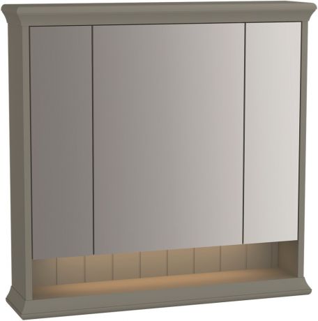 Зеркальный шкаф 78х76 см серый матовый Vitra Valarte 62232