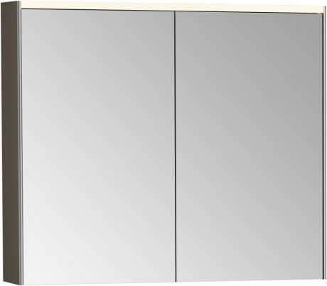Зеркальный шкаф 82х69,5 см антрацит глянец Vitra Mirrors 66911