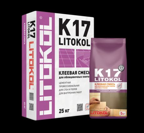 Клей Litokol клеевая смесь для плитки K17 LITOKOL 25кг.