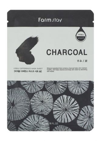 FarmStay Visible Difference Mask Sheet Charcoal
