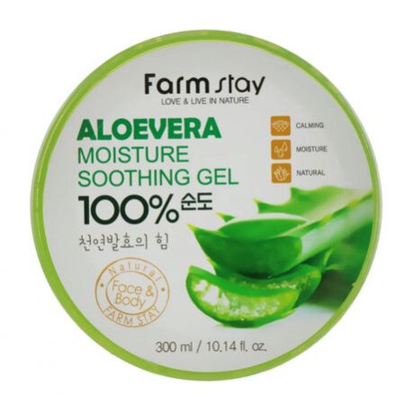 FarmStay Moisture Soothing Gel Aloevera Jar