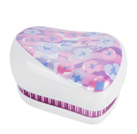 Tangle Teezer Compact Styler On-the-Go Detangling Hairbrush Smooth and Shine Digital Leopard