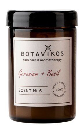 Botavikos Natural Massage Aroma Candle Scent № 6 Geranium-Basil