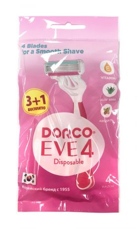 Dorco Eve 4 Disposable 4 Pack